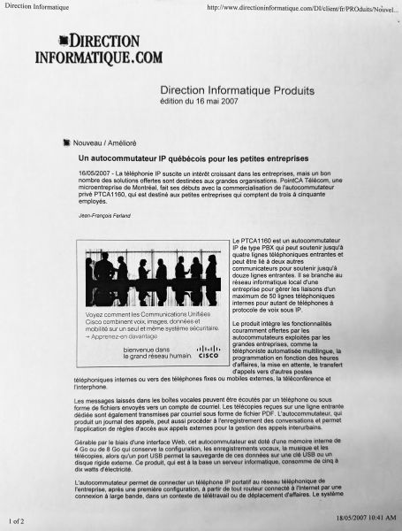 Un autocommutateur IP québécois pour les petites entreprises